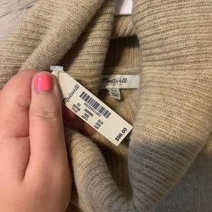 NWT Madewell Tan Long Sweater